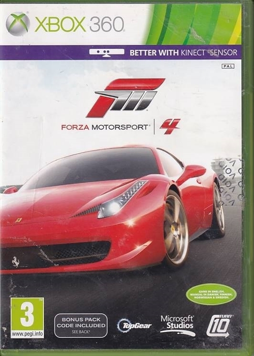 Forza Motorsport 4 - XBOX 360 (B Grade) (Genbrug)